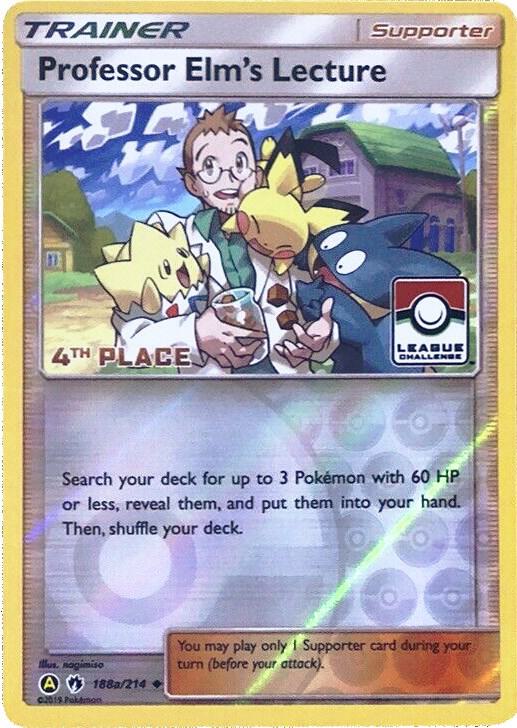 Professor Elm's Lecture - 188a/214 (League Challenge) [4th Place] - League & Championship Cards