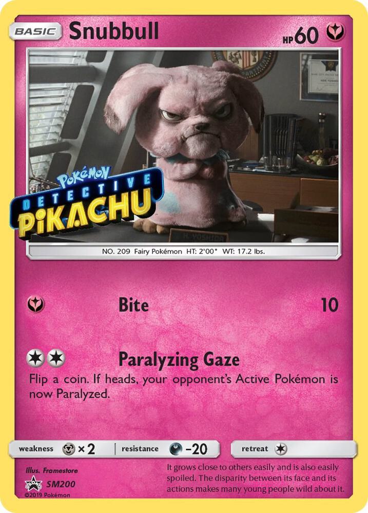 Snubbull (Detective Pikachu Stamped)