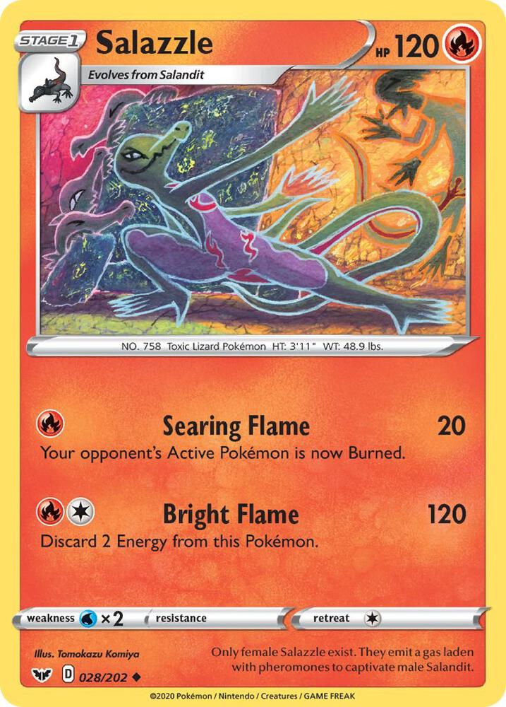 Salazzle - SWSH01: Sword & Shield Base Set
