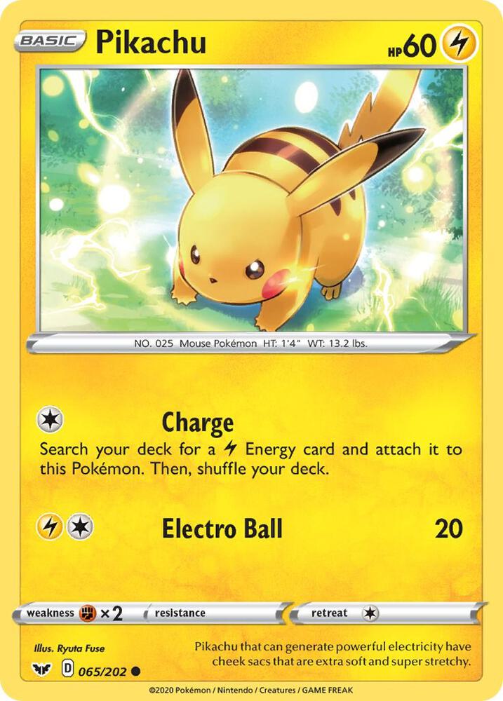 Pikachu - SWSH01: Sword & Shield Base Set