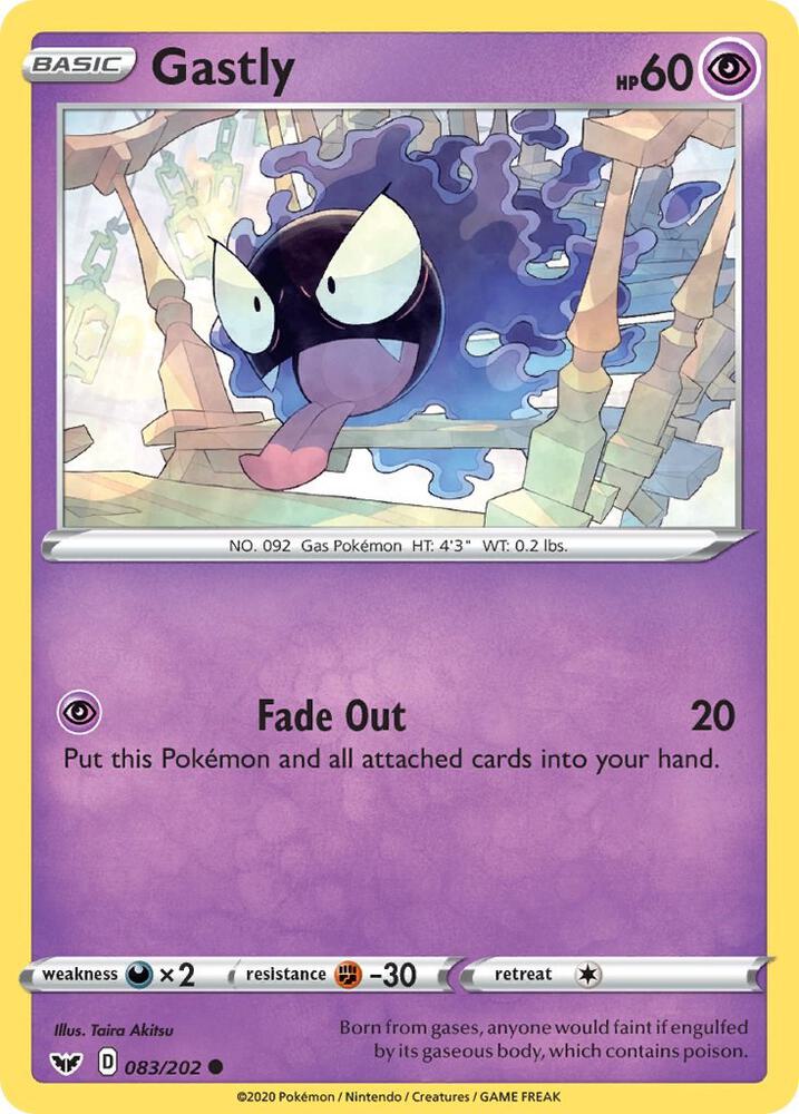 Gastly - SWSH01: Sword & Shield Base Set