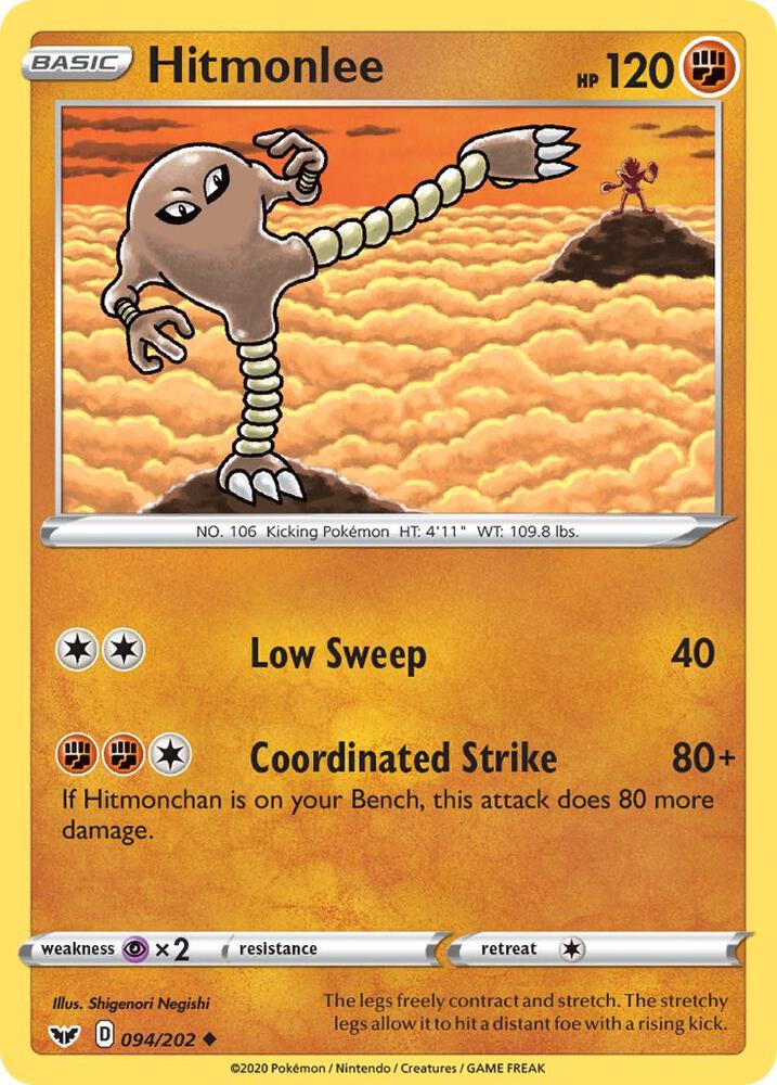 Hitmonlee - SWSH01: Sword & Shield Base Set