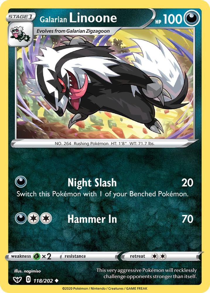 Galarian Linoone - SWSH01: Sword & Shield Base Set