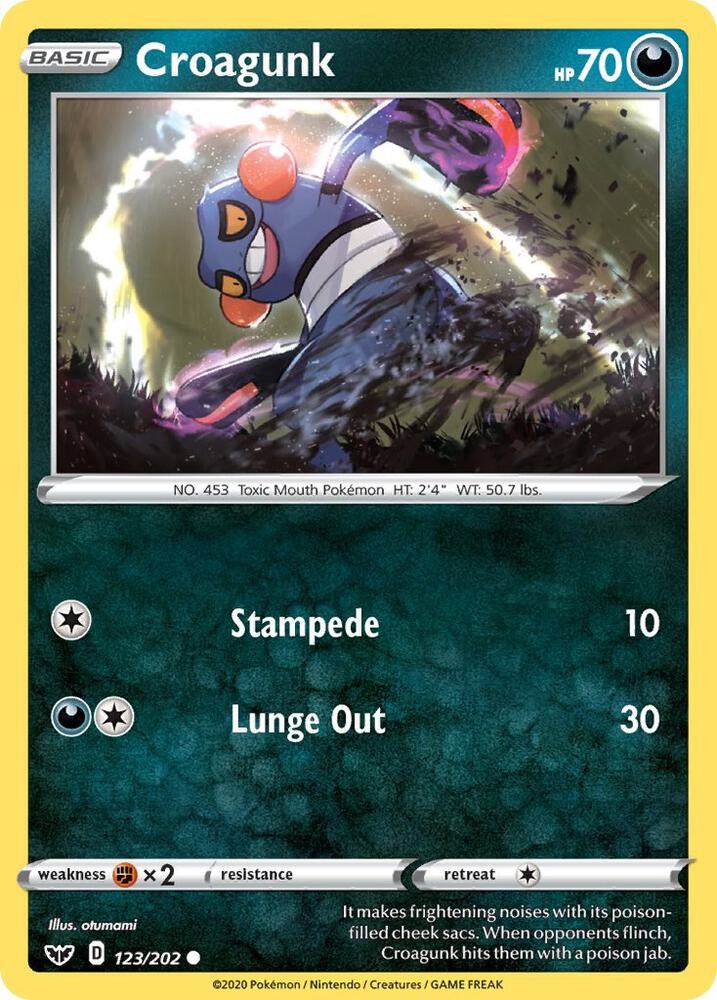 Croagunk - SWSH01: Sword & Shield Base Set