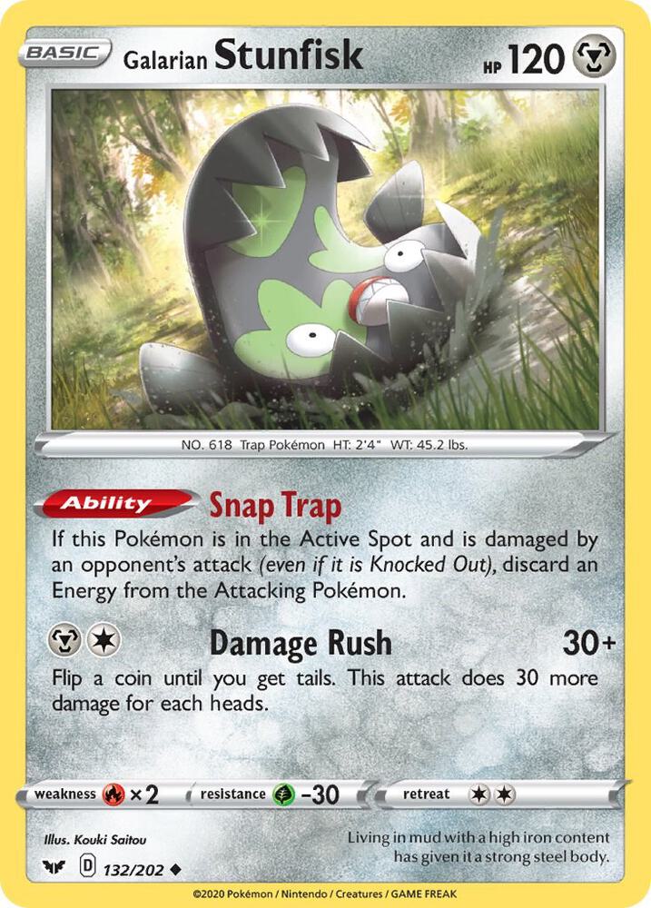 Galarian Stunfisk - SWSH01: Sword & Shield Base Set