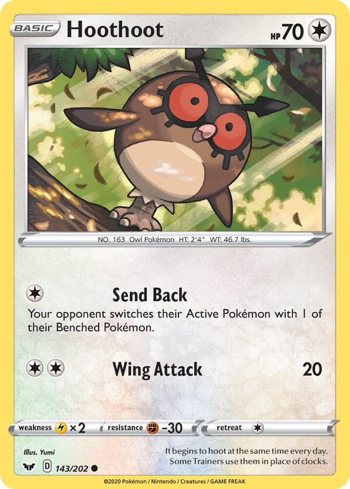Hoothoot - SWSH01: Sword & Shield Base Set