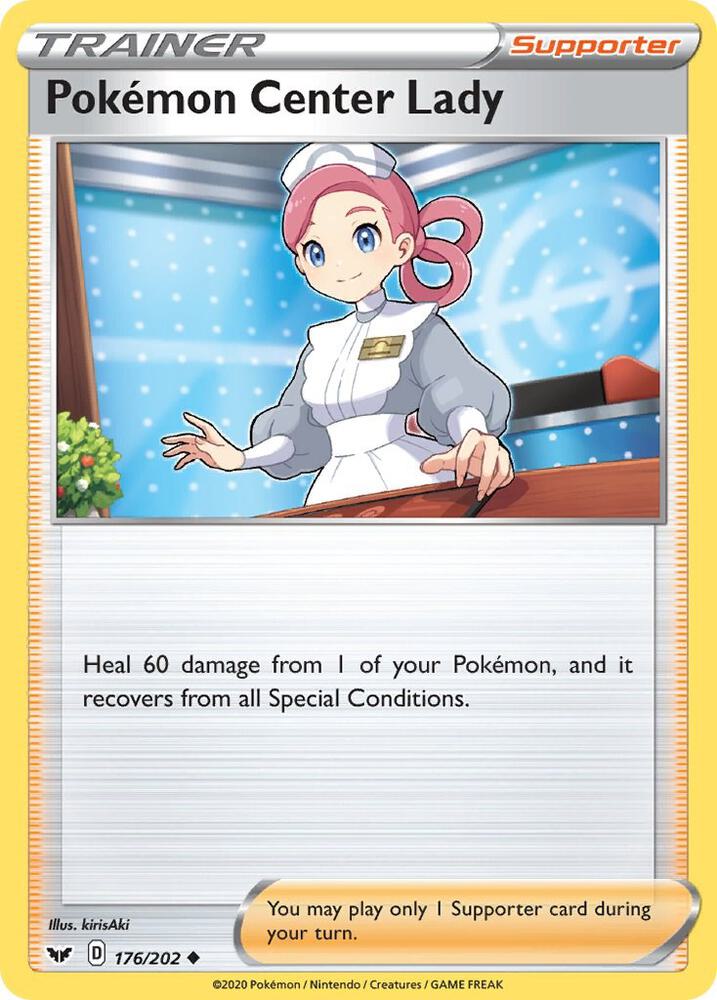 Pokemon Center Lady - SWSH01: Sword & Shield Base Set