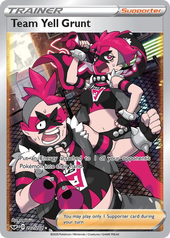 Team Yell Grunt (Full Art) - SWSH01: Sword & Shield Base Set