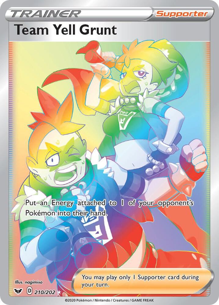 Team Yell Grunt (Secret) - SWSH01: Sword & Shield Base Set