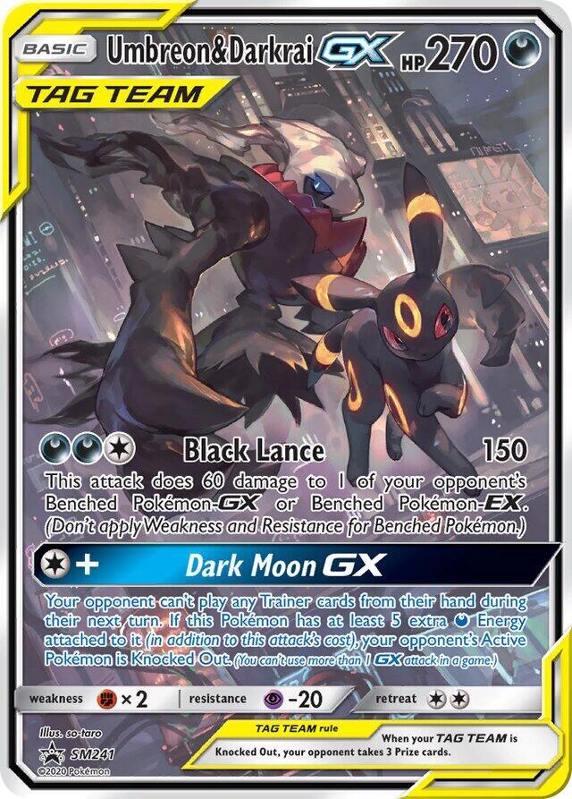 Umbreon & Darkrai GX - SM241 - Jumbo Cards