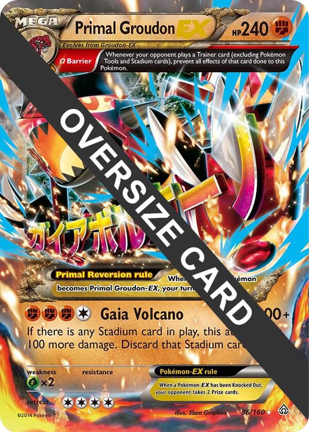 Primal Groudon EX - 86/160 - Jumbo Cards