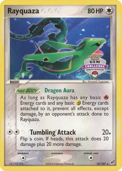 Rayquaza - 22/107 (2004-2005 Gym Challenge) - League & Championship Cards