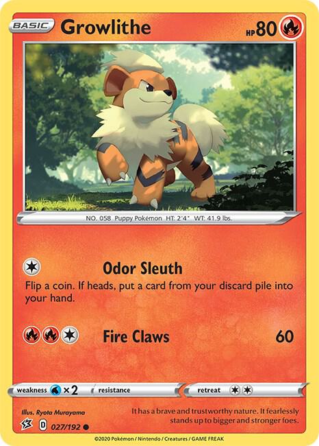 Growlithe - SWSH02: Rebel Clash