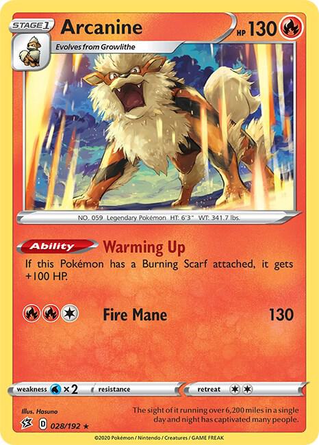 Arcanine - SWSH02: Rebel Clash