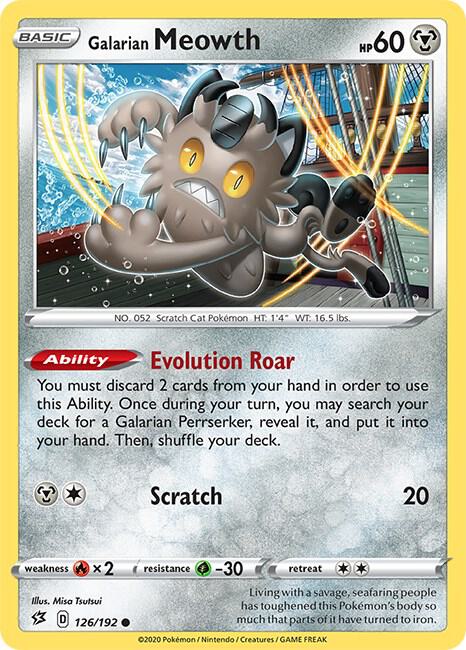 Galarian Meowth - SWSH02: Rebel Clash