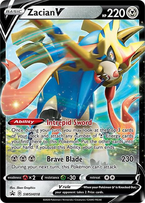 Zacian V - SWSH018 - SWSH: Sword & Shield Promo Cards