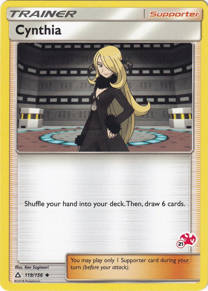 Cynthia - 119/156 (#21 Charizard Stamped) - Battle Academy