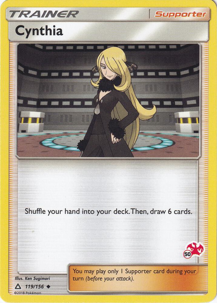 Cynthia - 119/156 (#50 Charizard Stamped) - Battle Academy