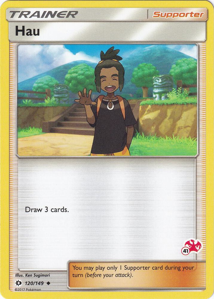 Hau - 120/149 (#41 Charizard Stamped) - Battle Academy