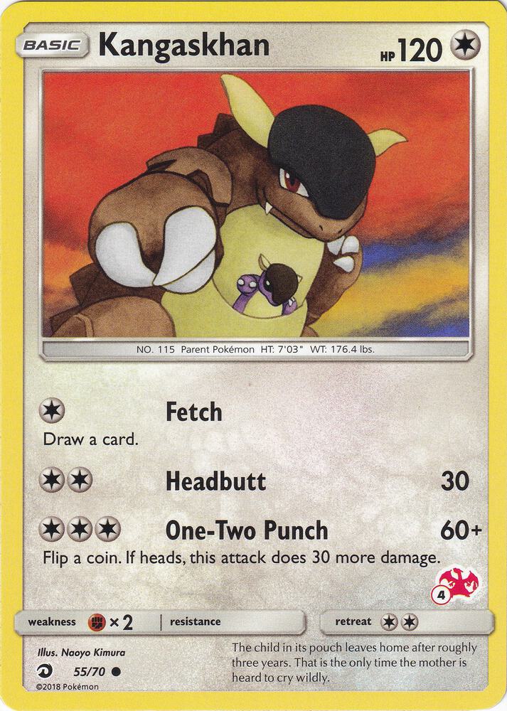 Kangaskhan (#4 Charizard Stamped)