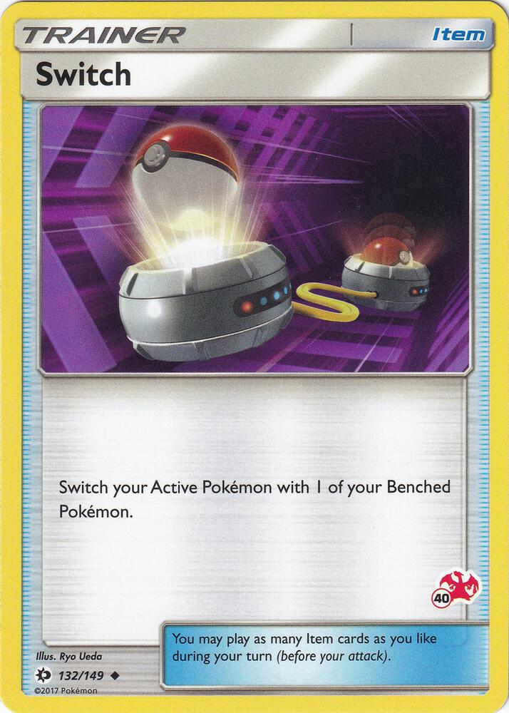 Switch - 132/149 (#40 Charizard Stamped) - Battle Academy