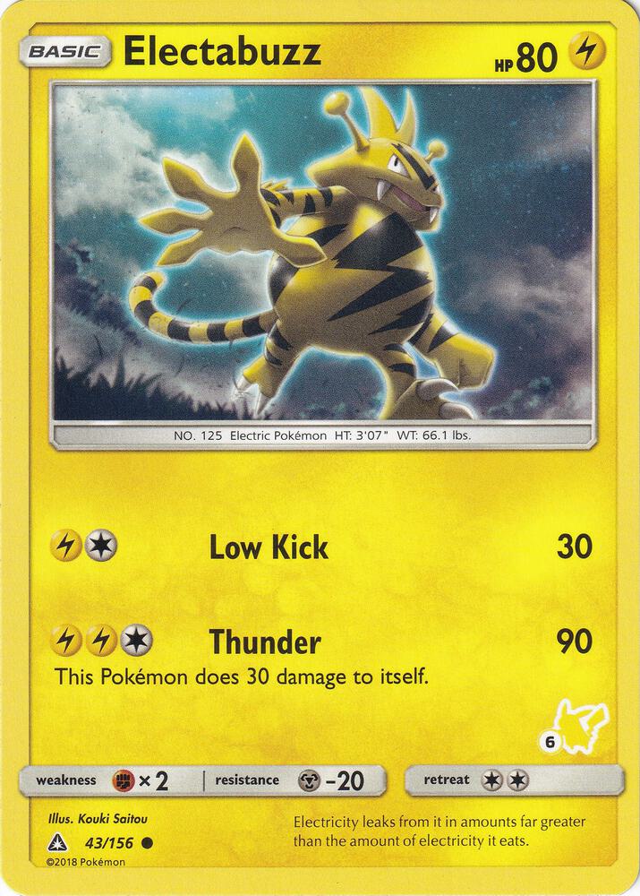 Electabuzz (#6 Pikachu Stamped)