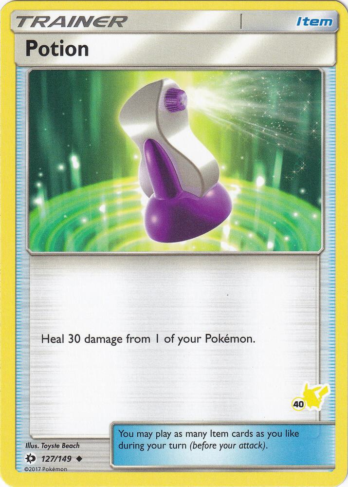 Potion - 127/149 (#40 Pikachu Stamped) - Battle Academy