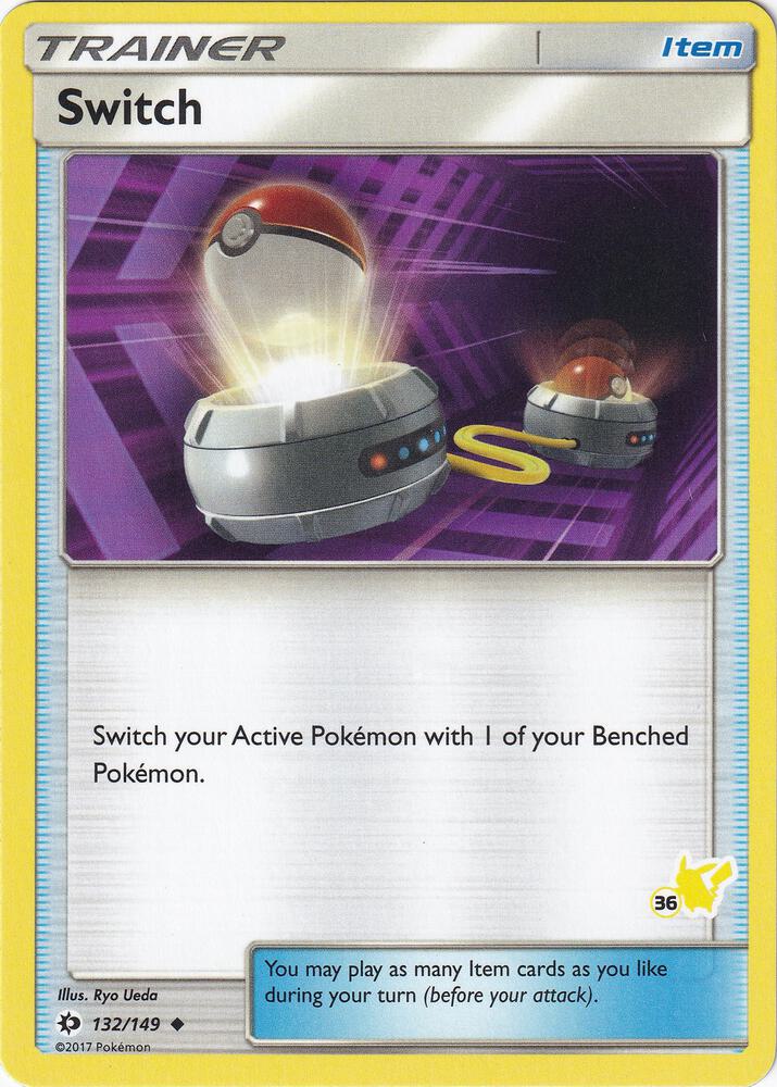 Switch - 132/149 (#36 Pikachu Stamped) - Battle Academy