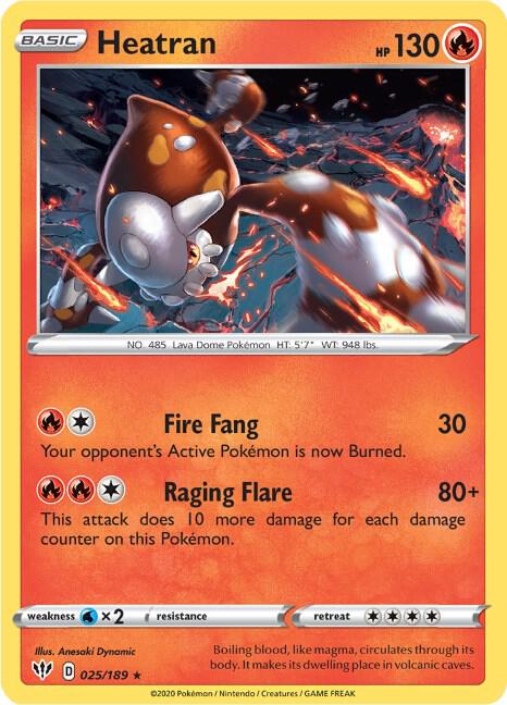 Heatran - SWSH03: Darkness Ablaze