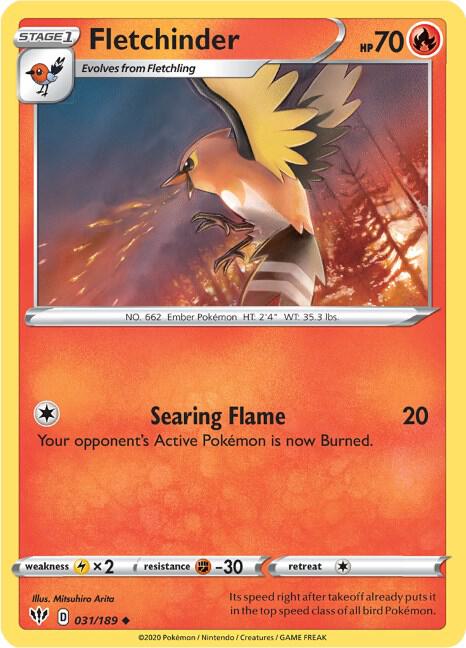 Fletchinder - SWSH03: Darkness Ablaze