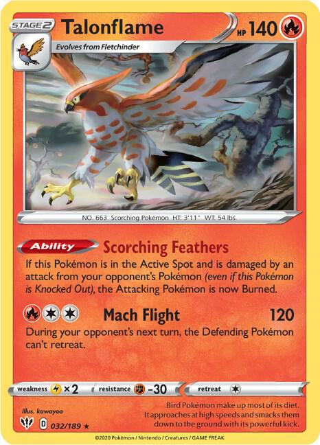 Talonflame - SWSH03: Darkness Ablaze