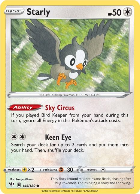 Starly - SWSH03: Darkness Ablaze