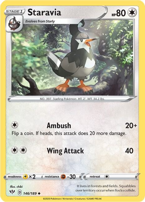Staravia - SWSH03: Darkness Ablaze