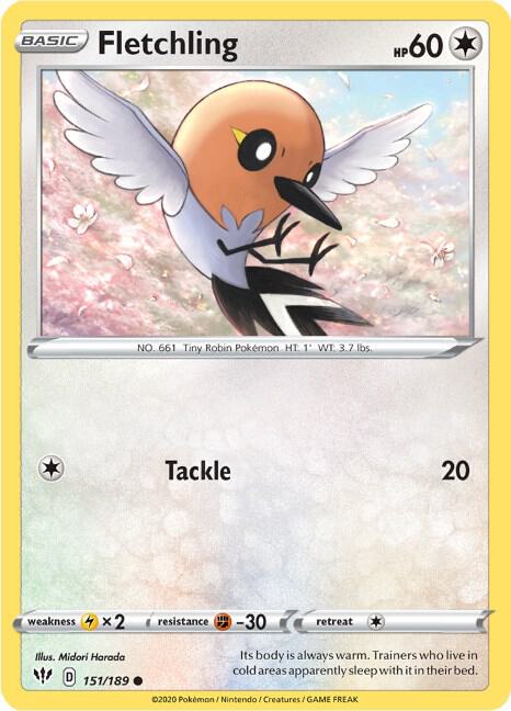 Fletchling - SWSH03: Darkness Ablaze