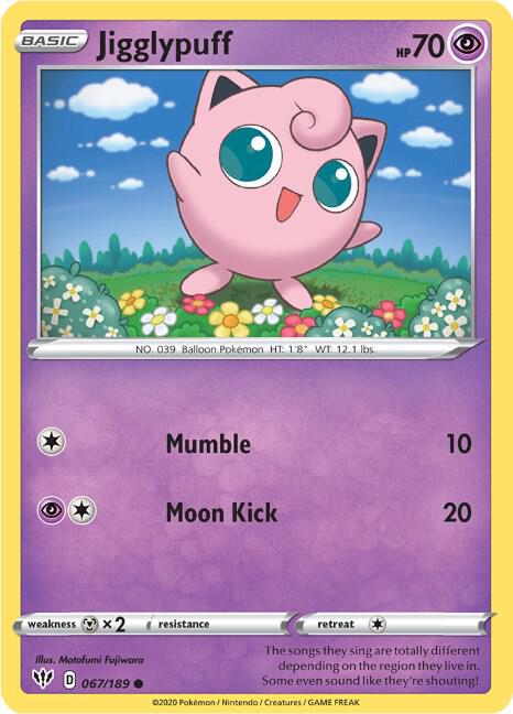Jigglypuff - SWSH03: Darkness Ablaze