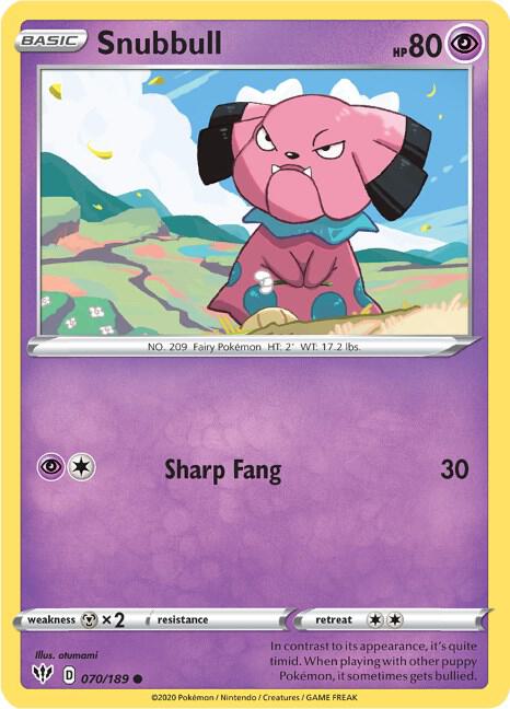 Snubbull - SWSH03: Darkness Ablaze