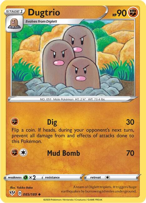 Dugtrio - SWSH03: Darkness Ablaze