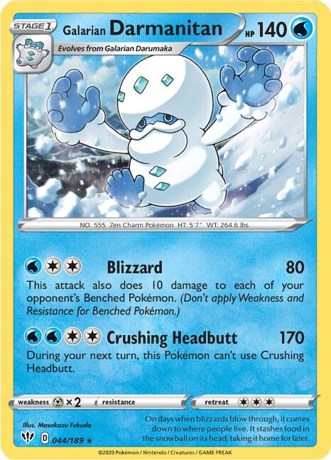 Galarian Darmanitan - 44/189 (Cracked Ice Holo) - Deck Exclusives