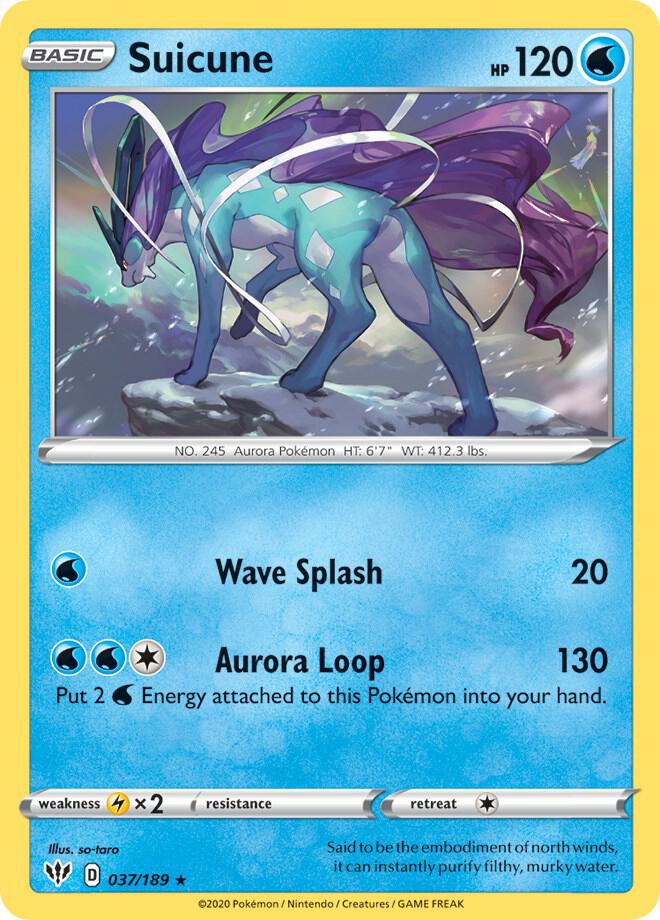 Suicune - 37/189 - Deck Exclusives