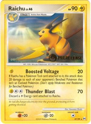 Raichu - 27/99 (Prerelease) - Nintendo Promos