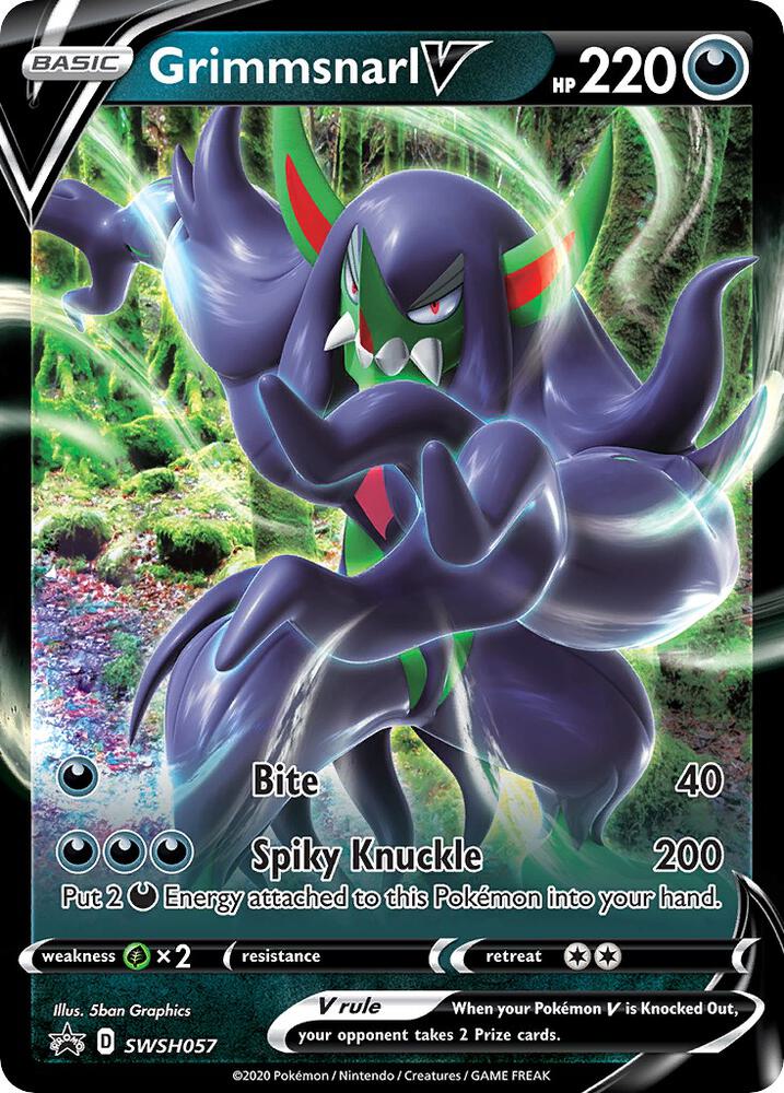 Grimmsnarl V - SWSH057 - SWSH: Sword & Shield Promo Cards