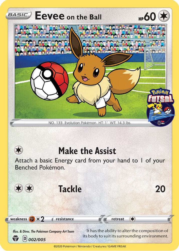 Eevee on the Ball (Pokemon Futsal)