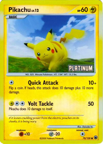 Pikachu [Platinum]