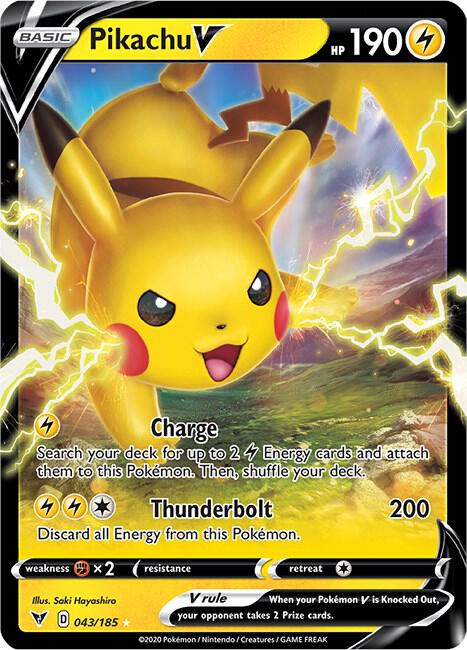 Pikachu V - SWSH04: Vivid Voltage