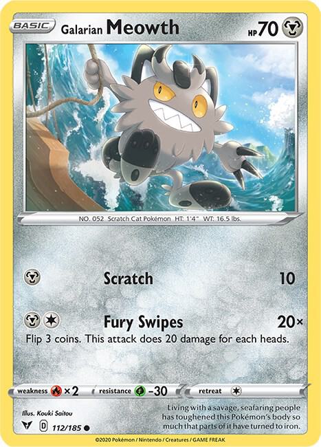 Galarian Meowth - SWSH04: Vivid Voltage
