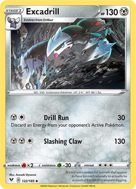 Excadrill - SWSH04: Vivid Voltage