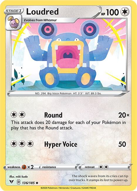 Loudred - SWSH04: Vivid Voltage