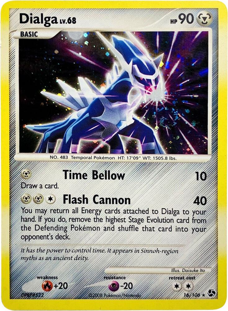 Dialga - 16/106 (Cosmos Holo) - Deck Exclusives