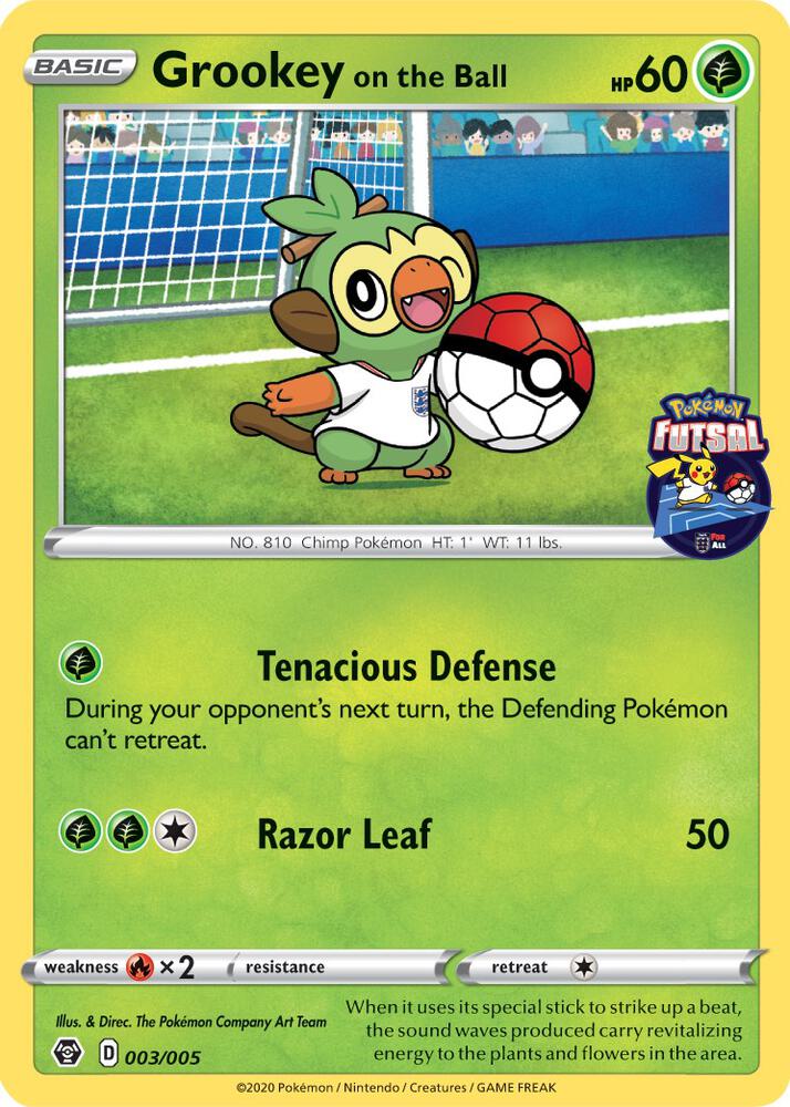Grookey on the Ball (Pokemon Futsal)