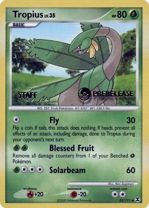 Tropius (Prerelease) [Staff]